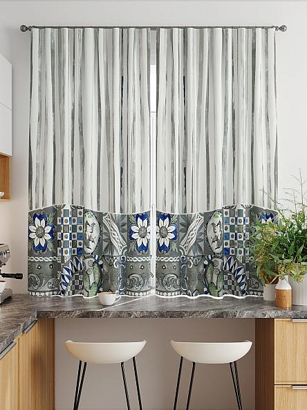 Комплект штор для кухни Лиртикс - 840 - 160 см - фото 2