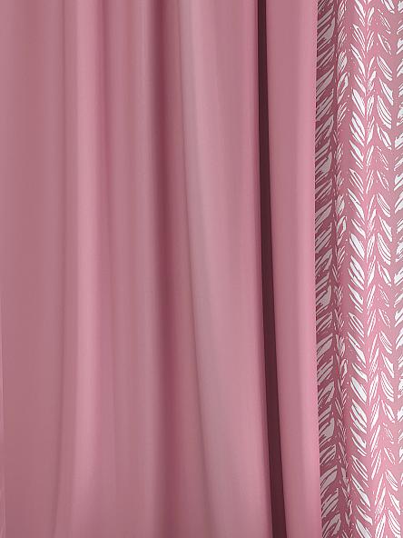 Комплект штор Роулз (розовый) - фото 3