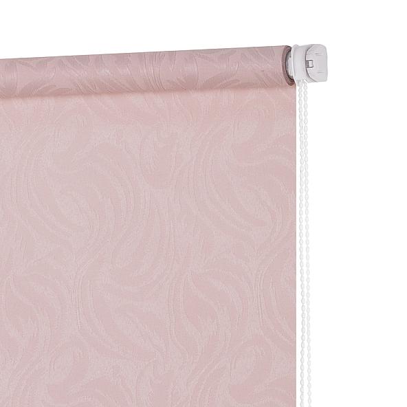 Рулонная штора Миниролл Волнистые узоры (розовый) - ширина 60 см. - фото 2