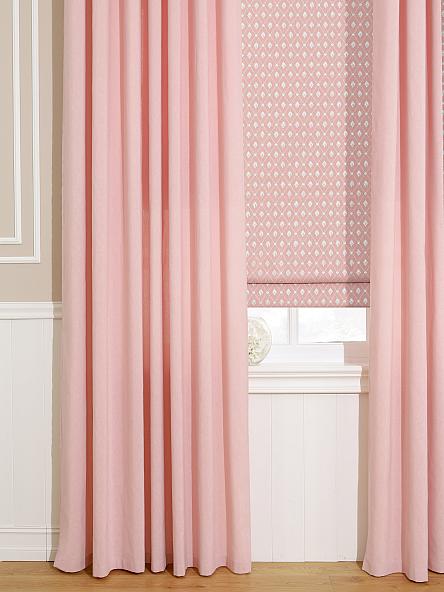 Римская штора Этлин (розовый) - ширина 120 см.