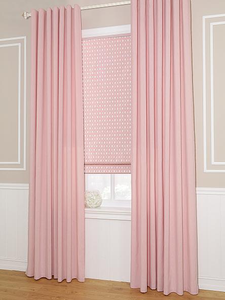 Римская штора Этлин (розовый) - ширина 120 см. - фото 3