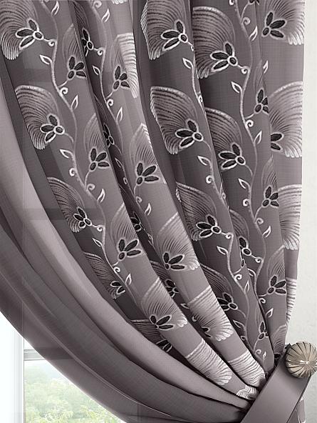 Комплект штор Крэвис (серо-фиолетовый) - фото 3