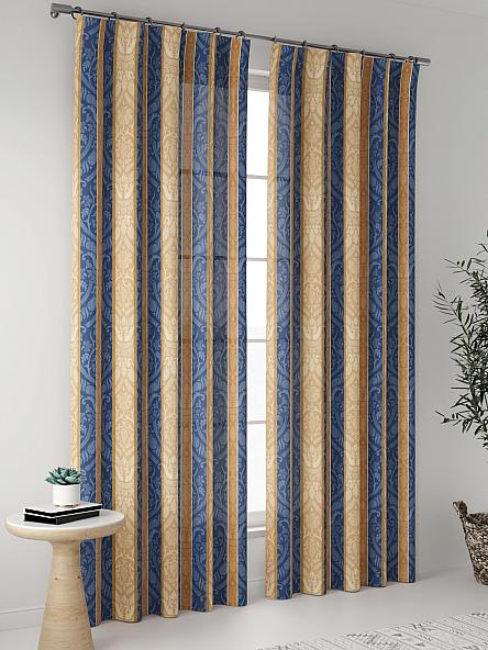 Комплект штор Ворнис (синий) - фото 2