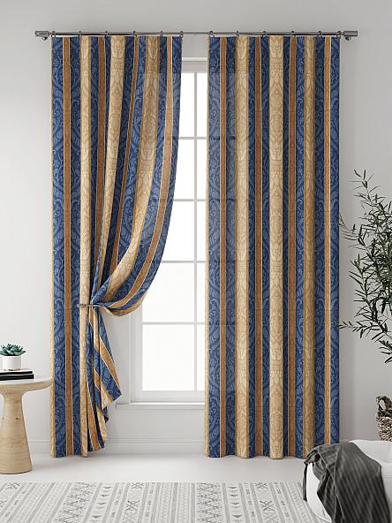 Комплект штор Ворнис (синий) - фото 3