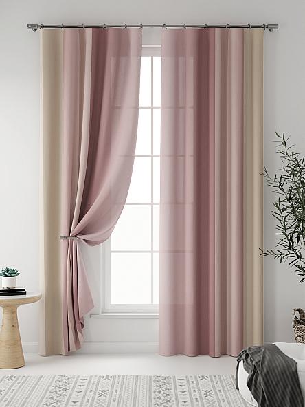 Комплект штор Саймон (ягодный) - фото 3