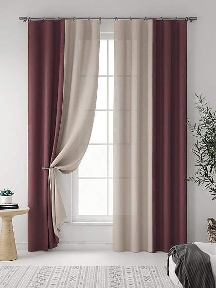 Комплект штор Ядри (холодная роза) - фото 3