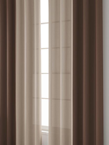 Комплект штор Ядри (бежево-коричневый) - фото 4