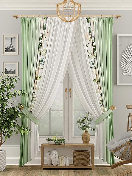 Комплект штор Виоран (зеленый)