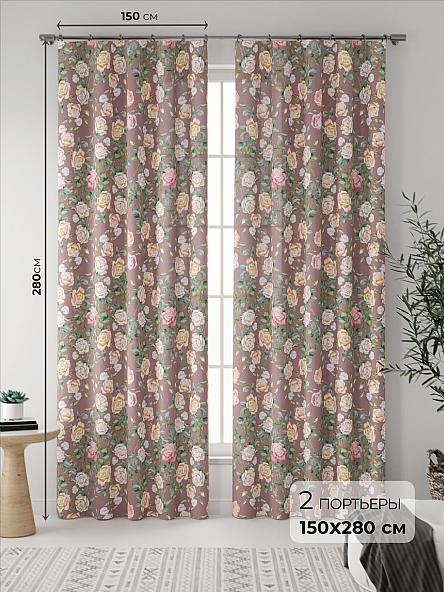Комплект штор Виорис (ягодный)