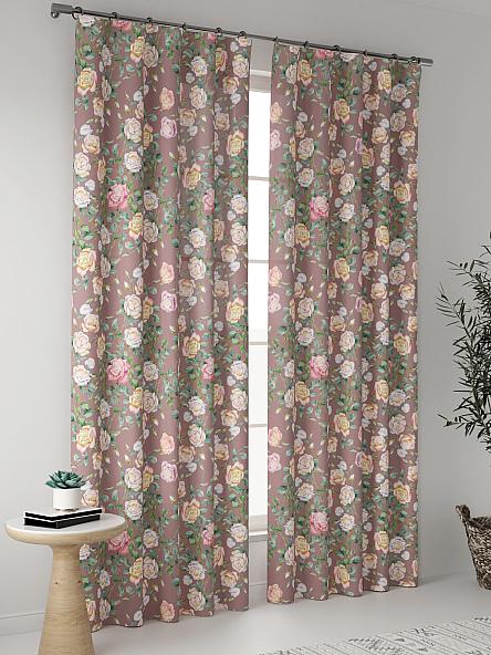 Комплект штор Виорис (ягодный) - фото 2