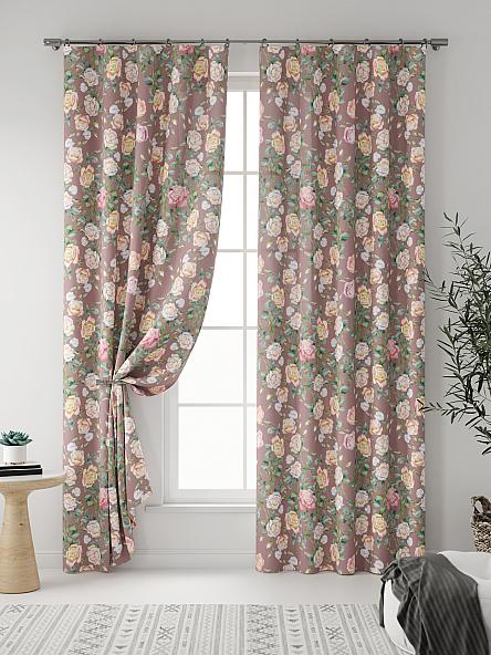 Комплект штор Виорис (ягодный) - фото 3