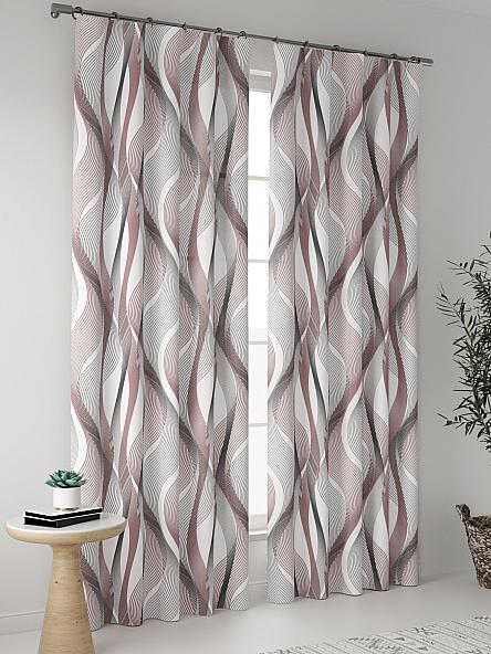 Комплект штор Ликон (ягодный) - фото 2