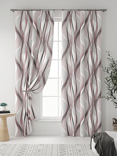 Комплект штор Ликон (ягодный) - фото 3