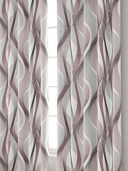 Комплект штор Ликон (ягодный) - фото 4