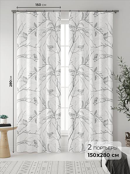 Комплект штор Фейрис (белый)