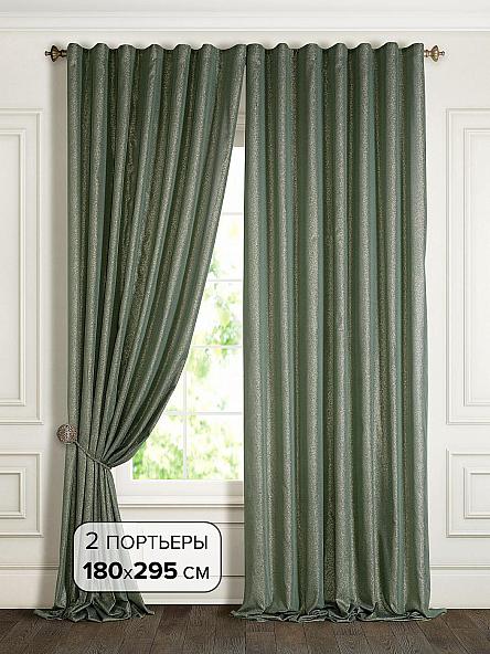 Комплект штор Сулин (зеленый) - фото 2