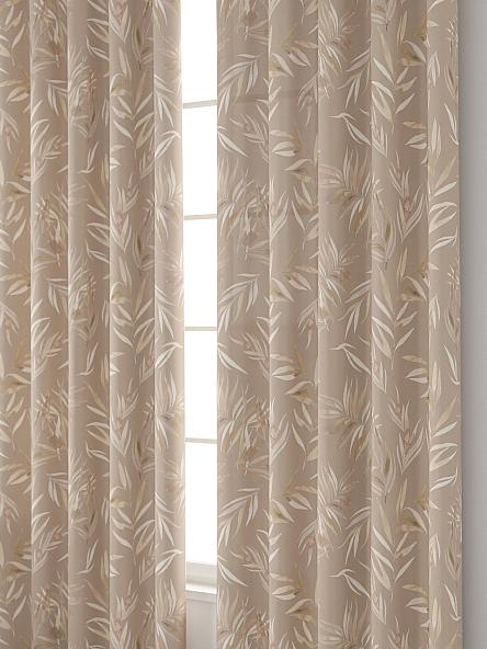 Комплект штор Тейла (бежево-белый) - фото 4
