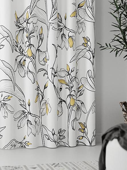 Комплект штор Риолис (бело-желтый) - фото 5