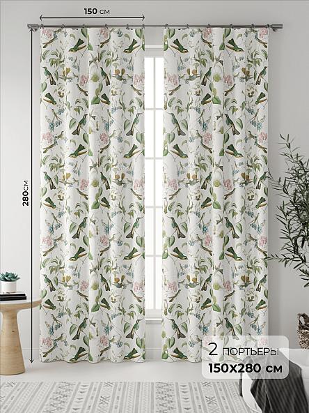 Комплект штор Клайси (белый)