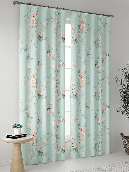 Комплект штор Налисия (мятный) - фото 2