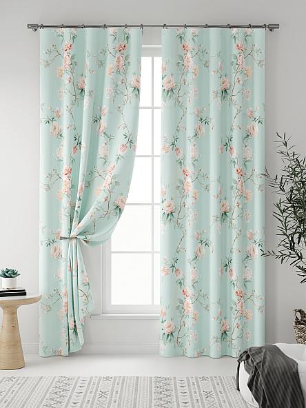 Комплект штор Налисия (мятный) - фото 3