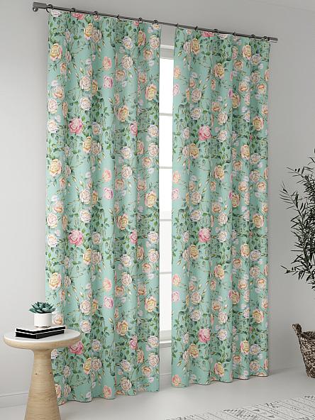 Комплект штор Виорис (мятный) - фото 2