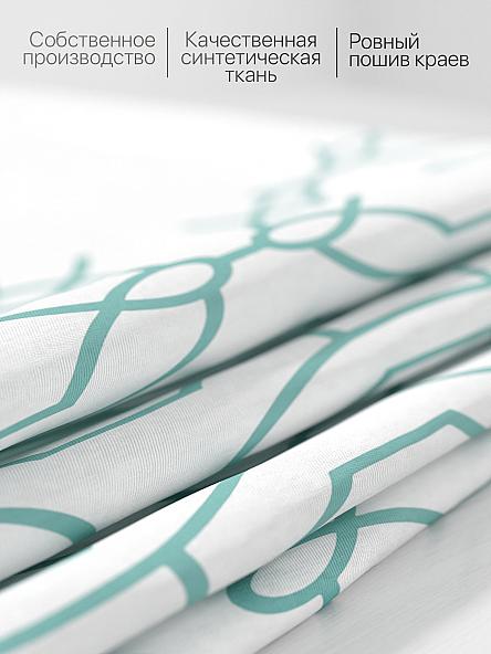 Комплект штор для кухни Ульна (бирюзовый) - фото 6