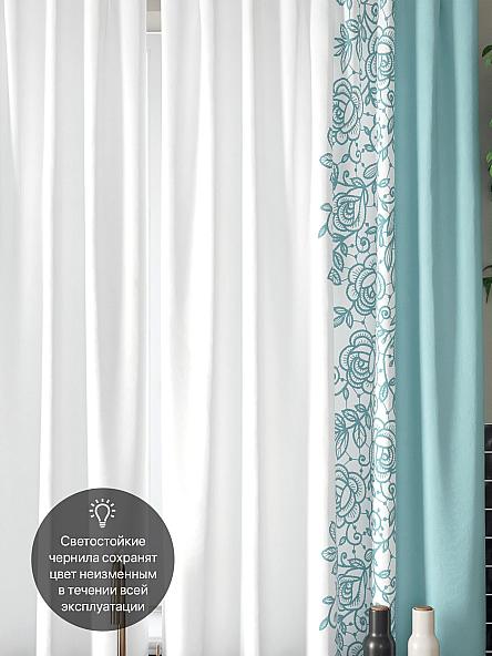 Комплект штор для кухни Айпро (бирюзовый) - фото 3