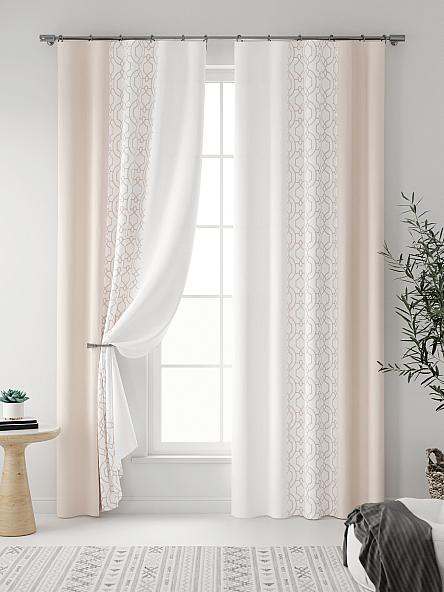 Комплект штор Вейли (бежевый) - фото 3