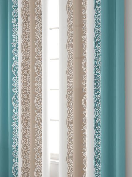 Комплект штор Райнис (бежевый) - фото 4