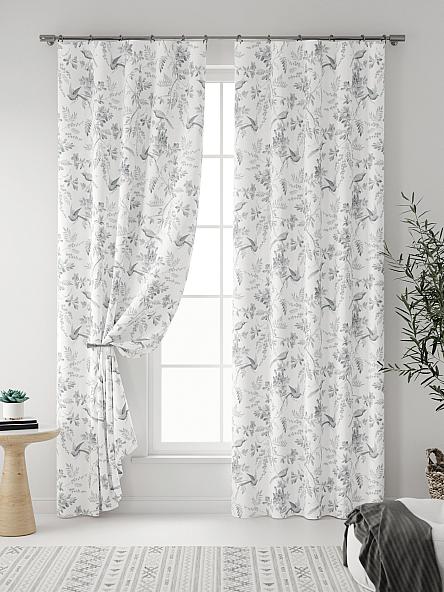 Комплект штор Фейрио (бело-серый) - фото 3