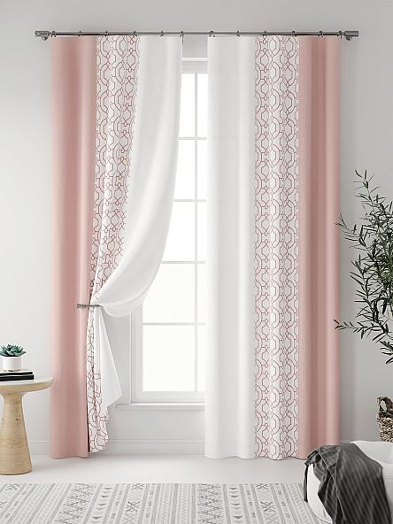 Комплект штор Вейли (ягодный) - фото 3