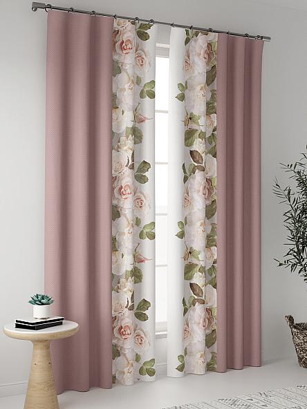 Комплект штор Хейлис (ягодный) - фото 2