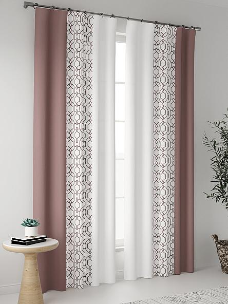 Комплект штор Вейли (коричневый) - фото 2