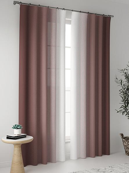 Комплект штор Лайрис (коричневый) - фото 2