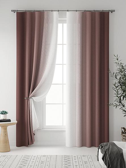 Комплект штор Лайрис (коричневый) - фото 3