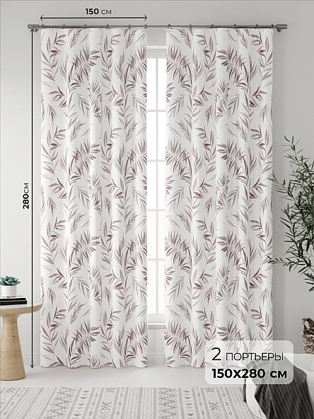 Комплект штор Тейла (коричневый)