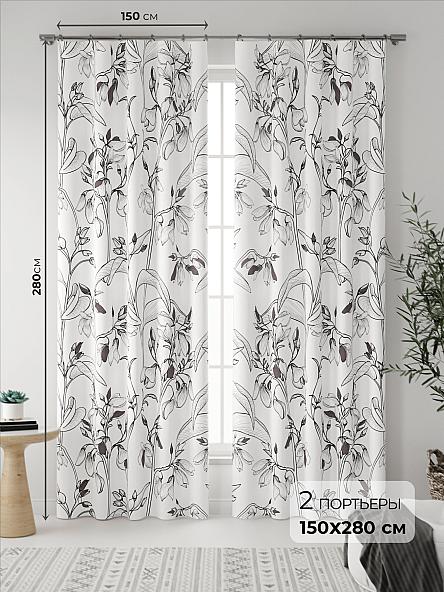 Комплект штор Риолис (коричневый)