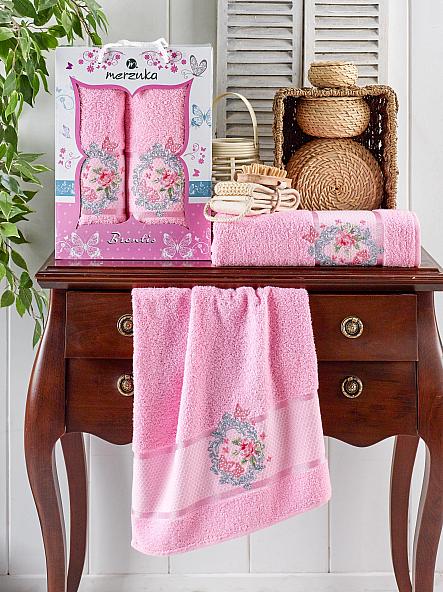 Комплект полотенец Имидия (розовый)