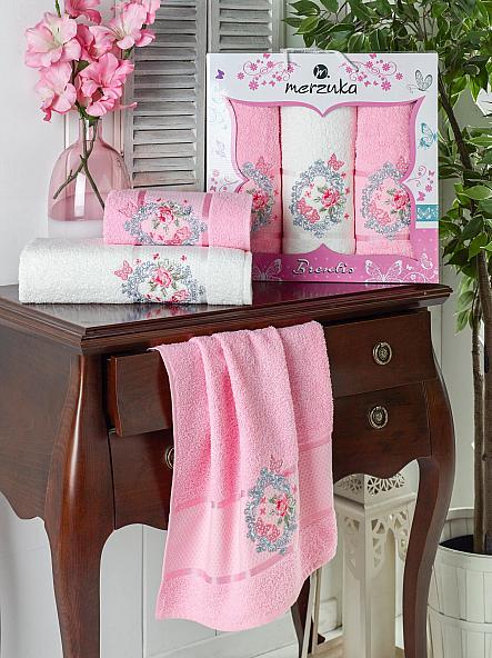 Комплект полотенец Мастео (розовый)
