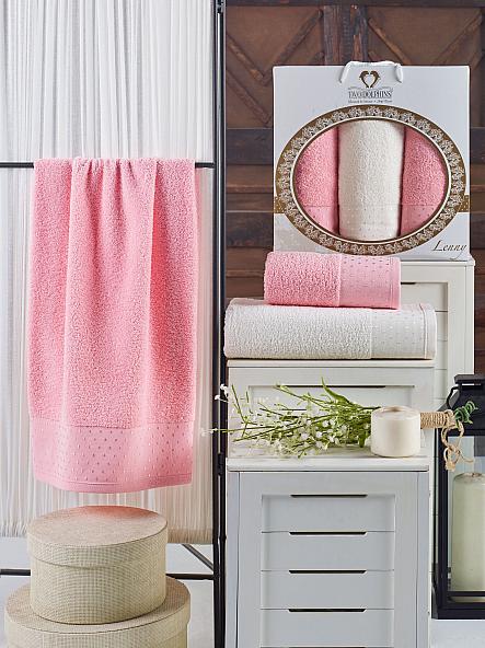 Комплект полотенец Номор (розовый)