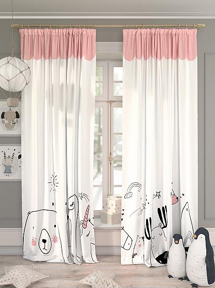 Комплект штор для детской Киоти (розовый)