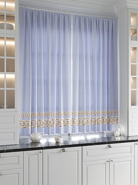 Комплект штор для кухни Меани (голубой) - фото 2
