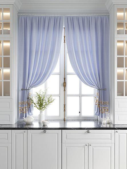 Комплект штор для кухни Меани (голубой) - фото 5