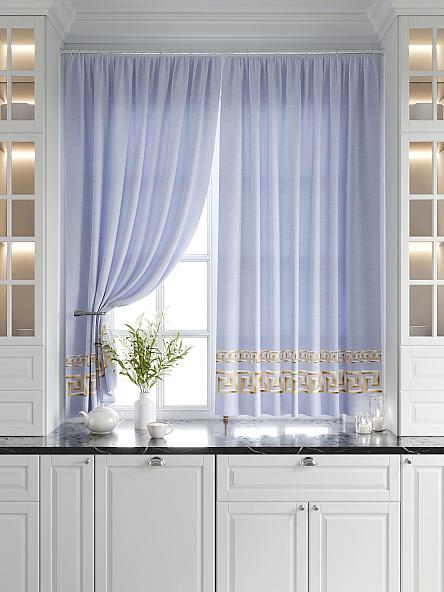 Комплект штор для кухни Меани (голубой) - фото 6