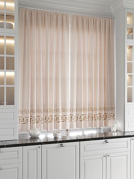 Комплект штор для кухни Меани (бежевый) - фото 2