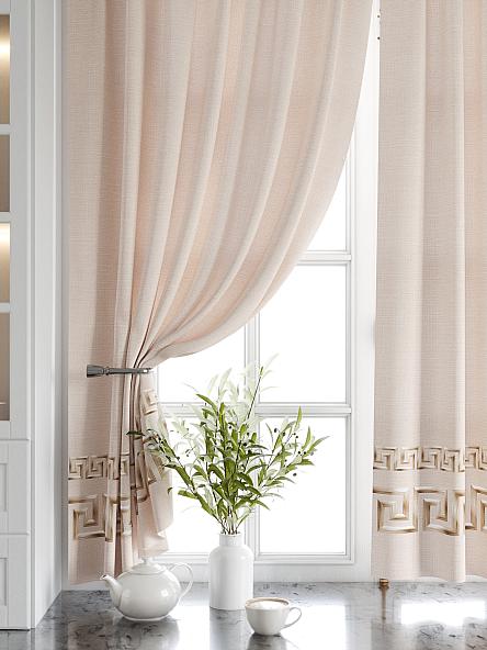 Комплект штор для кухни Меани (бежевый) - фото 4