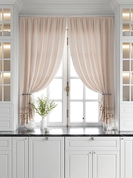 Комплект штор для кухни Меани (бежевый) - фото 5