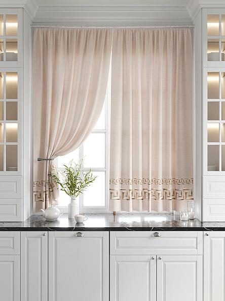 Комплект штор для кухни Меани (бежевый) - фото 6