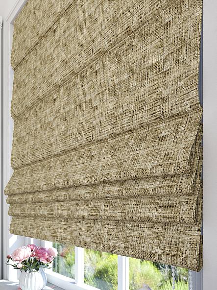 Римская штора Терлон (коричневый)- ширина 120 см.